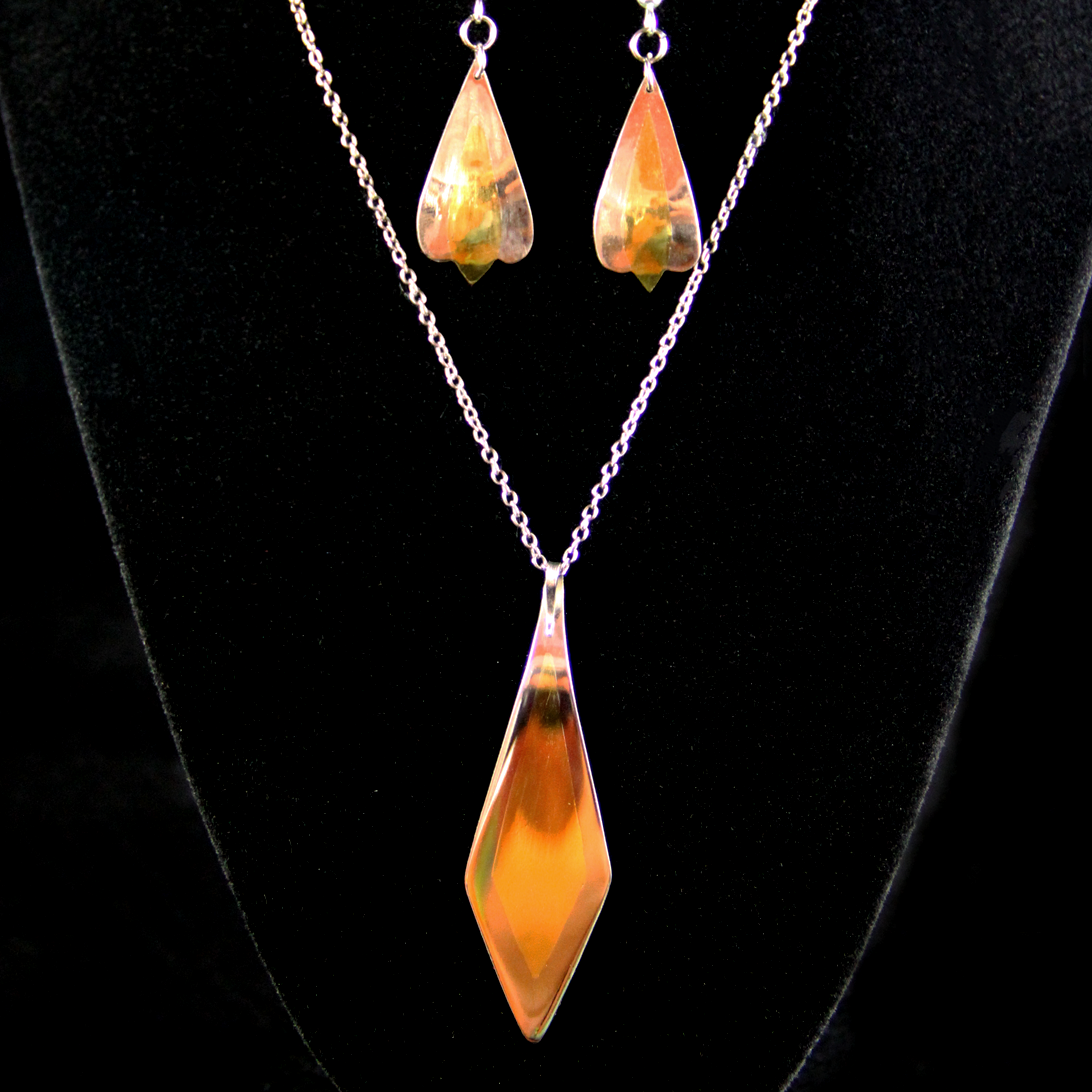 Poly Necklace & Poly Earrings