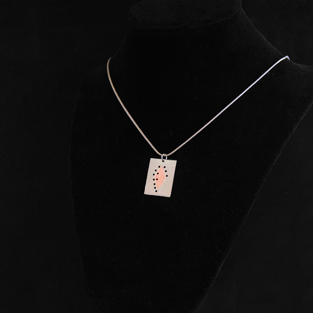 Punched Copper Inlay