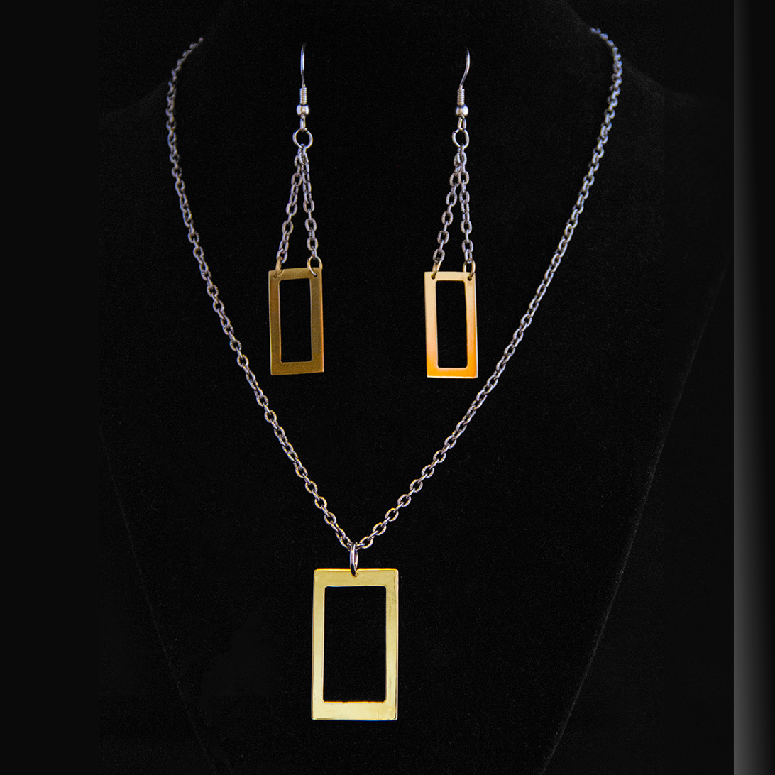 Hollow Necklace & Hollow Earrings